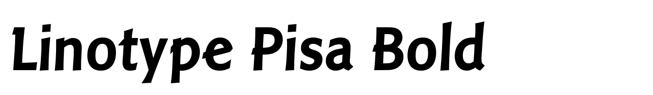 Linotype Pisa Bold